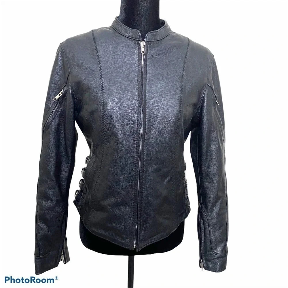 FIRST CLASSICS WOMEN'S LEATHER MOTORCYCLE JACKETS Moto size small
